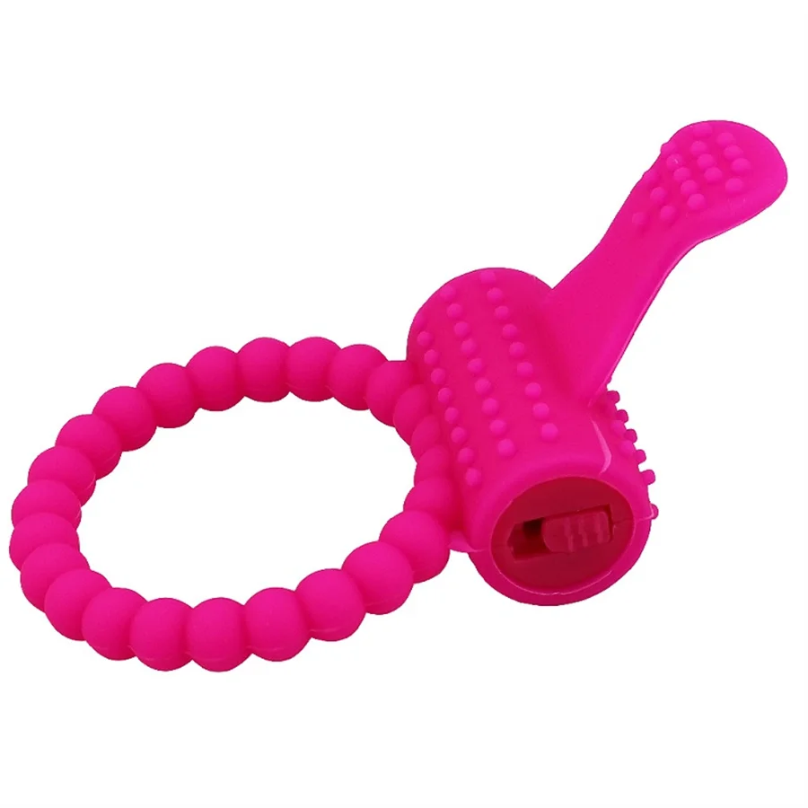 Vibrating Penis Ring Clitoral Stimulator Vibrator Delay Ejaculation Silicone Cock Ring Vibrator Penis Erection Sex Toys For Men