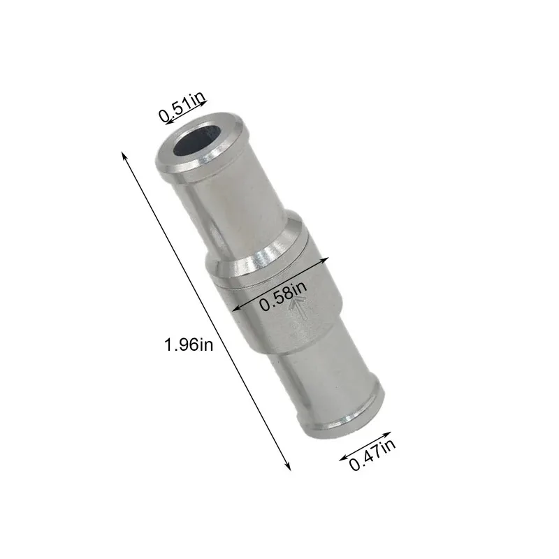 6-12mm Aluminium Alloy One Way Check Valve Fuel Non Return Check Valve Petrol Diesel For Car Automobile Oil Water Pumps