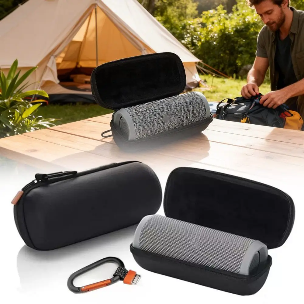 Hard Shell Speaker Carrying Case Water Resistant Shockproof Organizer Case Durable Protective Cover for JBL Flip 7