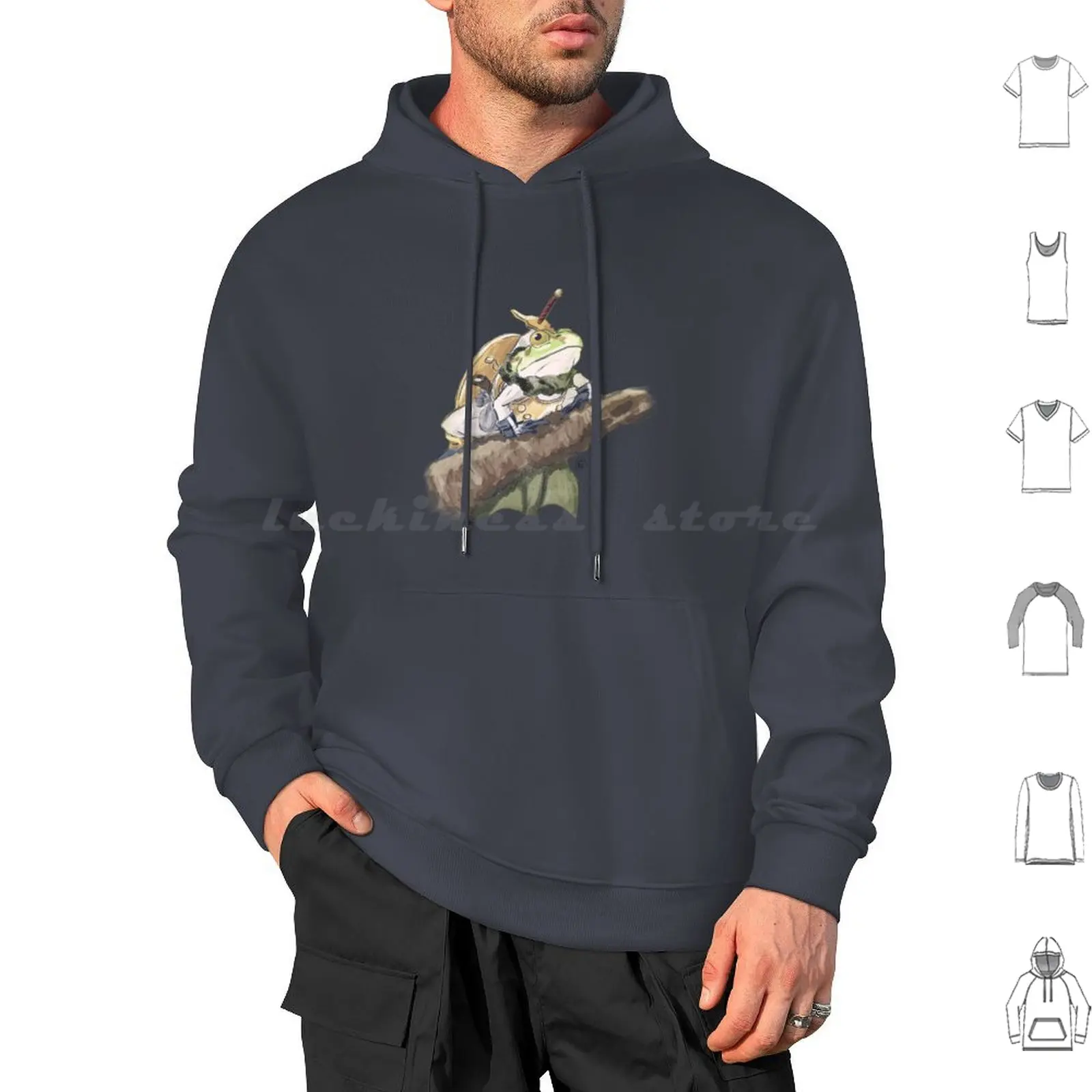 Frog-Ct Hoodie cotton Long Sleeve Chrono Trigger Video Game Game Games Geek Reference Frog Masamune Rpg