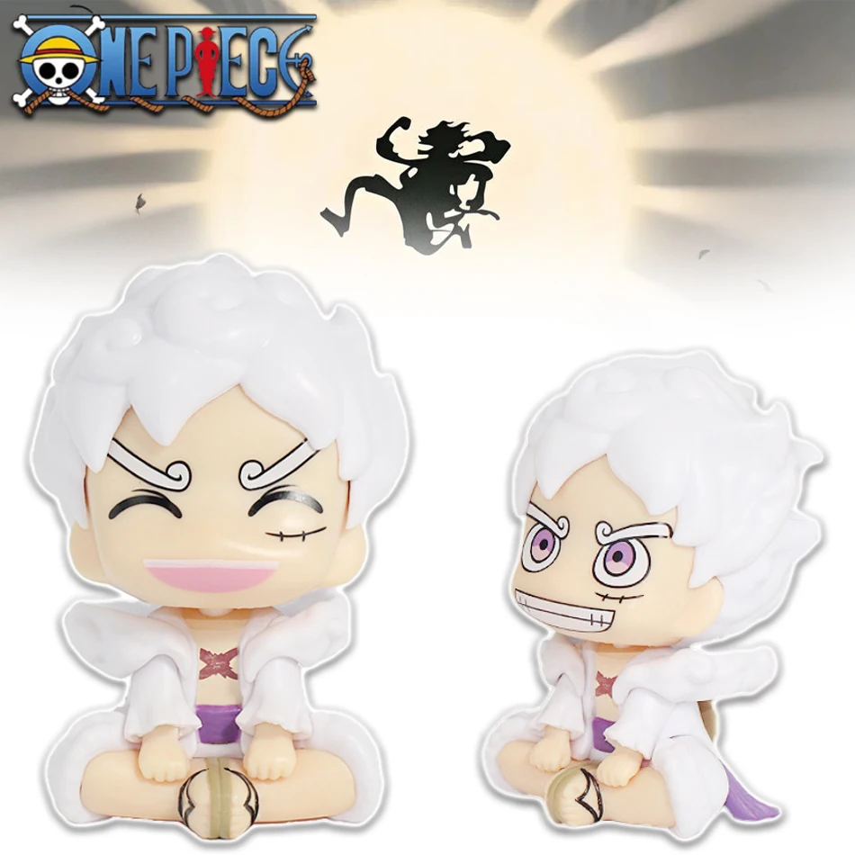 Nouveau une pièce Nika Luffy Gear 5 10CM Q Version Figurine Nika Statue Anime Figurine PVC modèle poupée Collection garçon jouets cadeaux