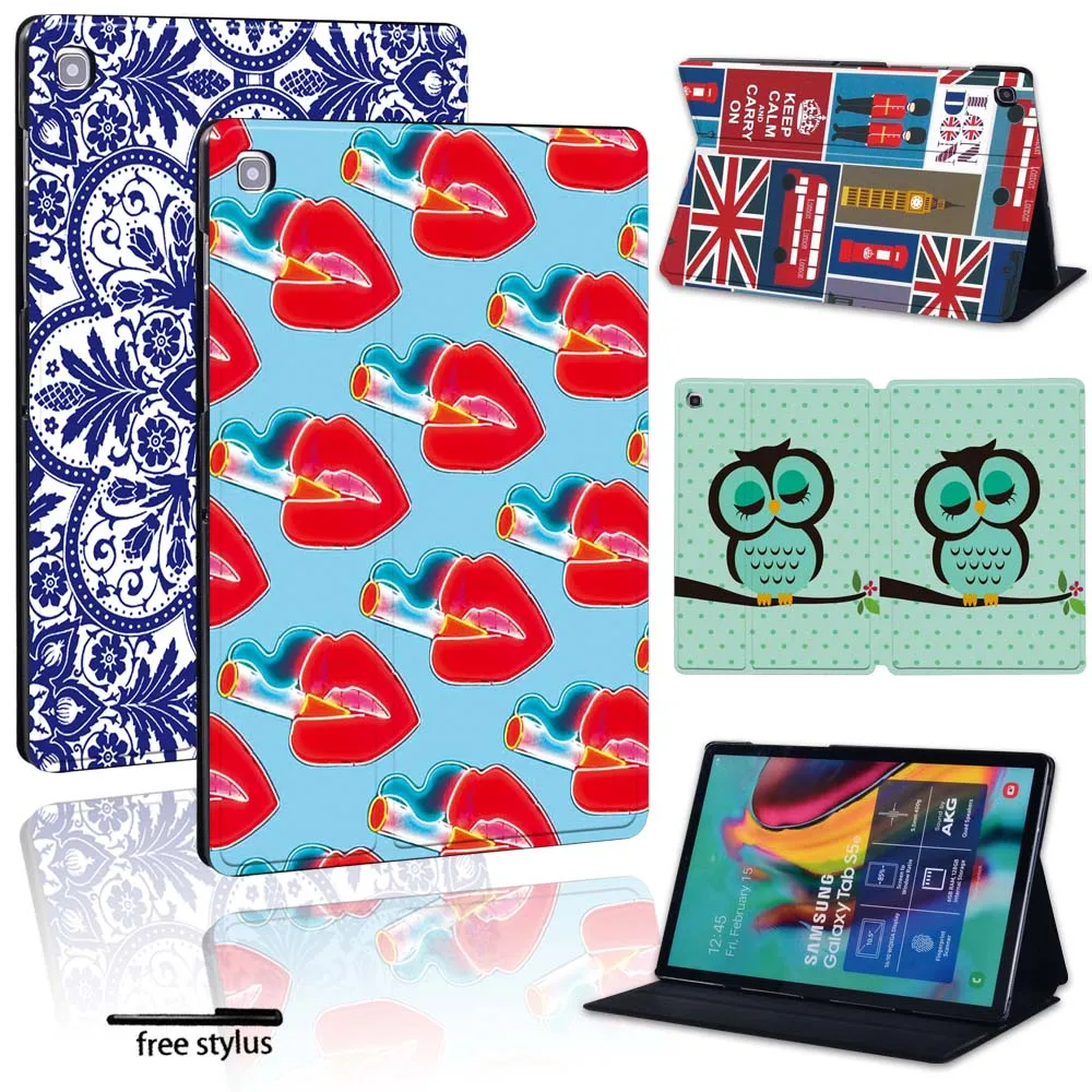 

For Samsung Galaxy Tab A /Tab S6/Tab E S5E Tablet PU Leather Stand Lightweight Wearable Protective Shell Case