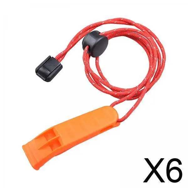 Emergency Survival Whistle Compact Plastic Loud Sound Marine Rescue Whistle for Outdoor Sports and Hunting