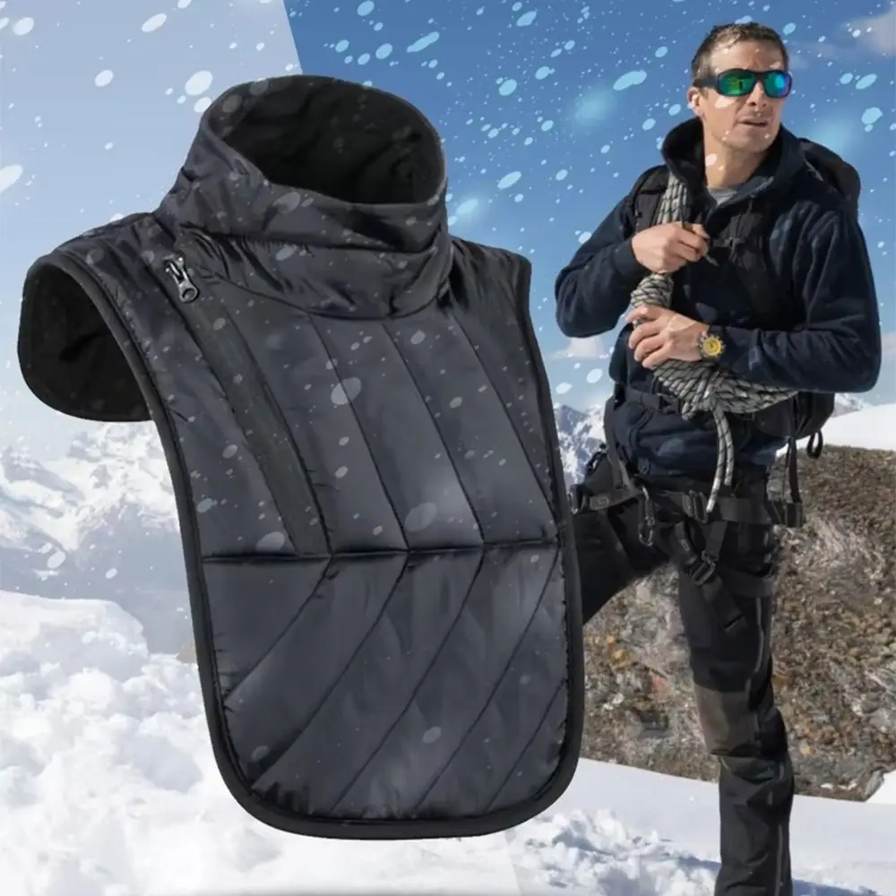 

Portable Windproof Winter Motorcycle Neck Warmer Short/Long Adjustable Neck Protector Waterproof Thickened Chest Protector Ski
