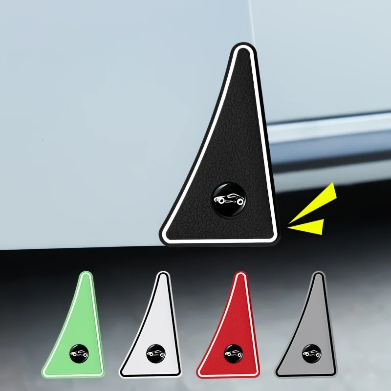 2Pcs Auto Logo Car Door Guard Edge Corner Protector For Tesla Model 3 Model X Model S Model Y 2020 2021 2023 Decals TM3 TMX TNS