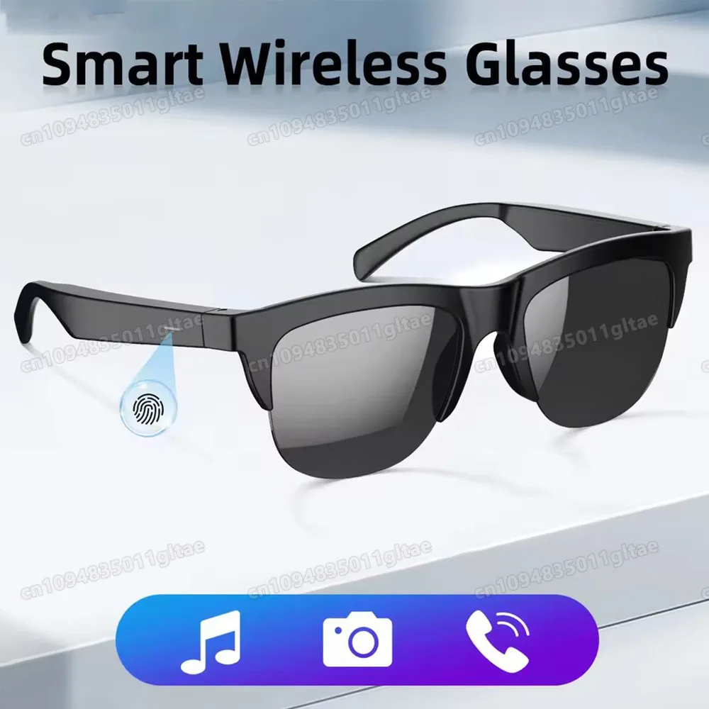New Smart Bluetooth Sunglasses Glasses Call Outdoor Sports Headphones V5.3 HIFI Black Technology Anti-touch UV For Men And Women