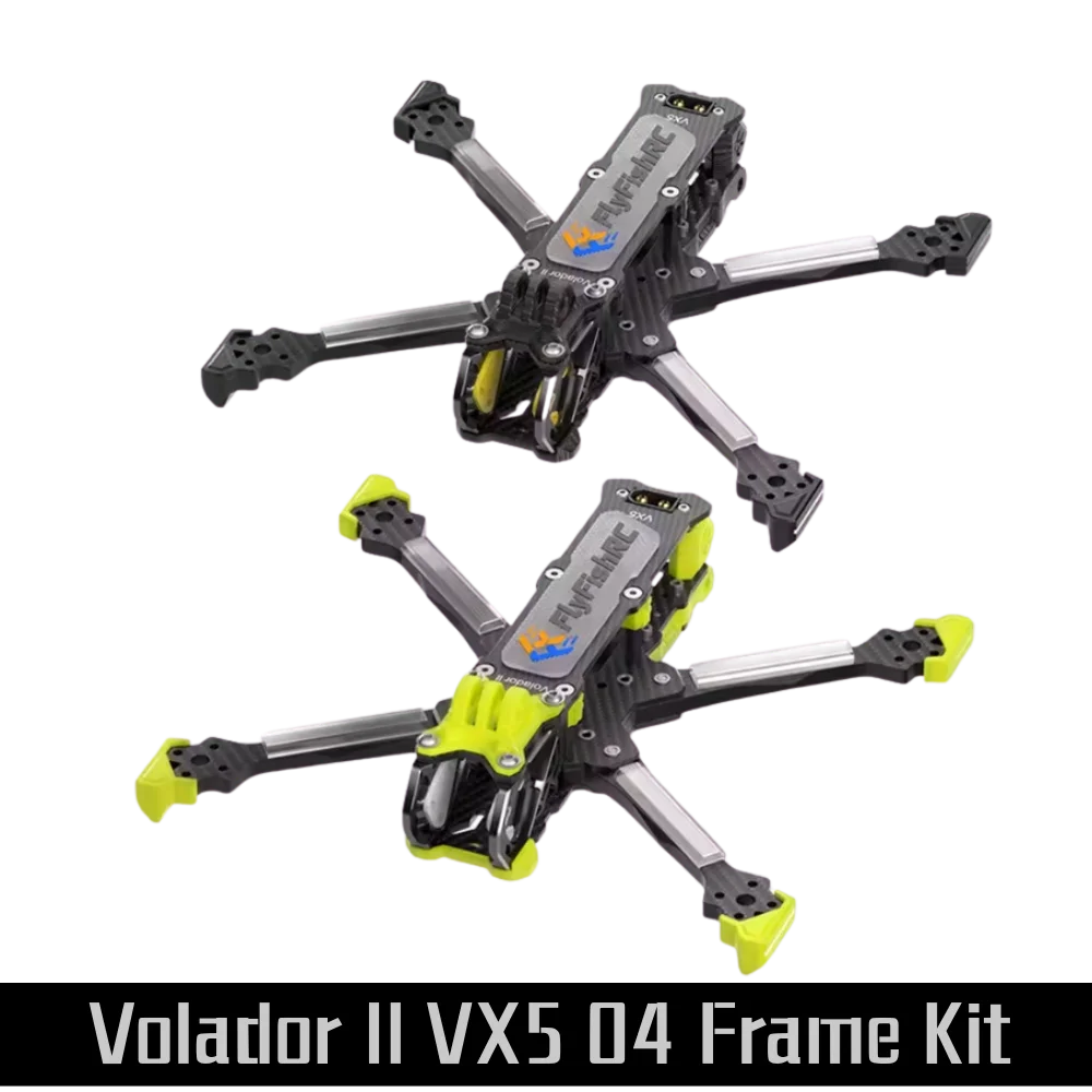 

FlyFishRC Volador II VX5 O4 5inch Freeform T700 Frame Kit Compatible with O4 Air Units Pro for RC Racing Drone