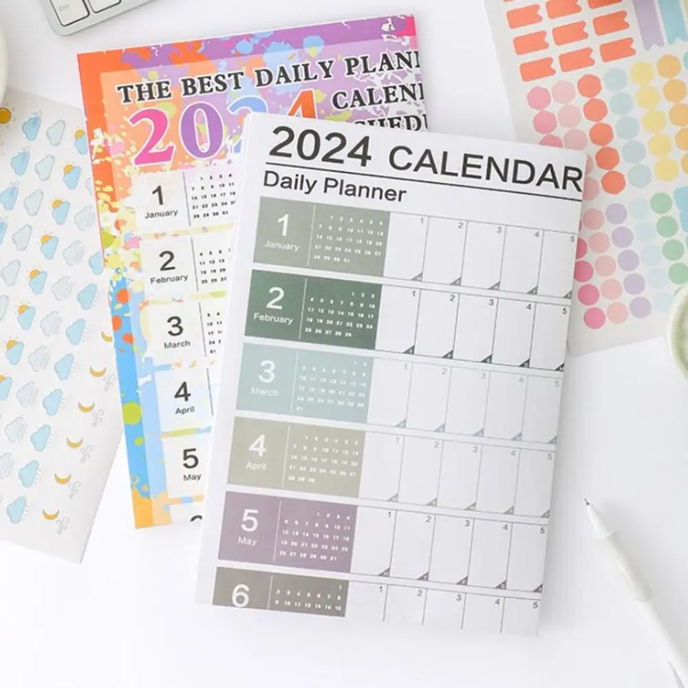 Wall Hanging Calendar, anual Planner Sheet, Memo Pad, To Do List, Agenda Agenda Agenda Organizador, Check List, Home Office Decor, Novo, 2024