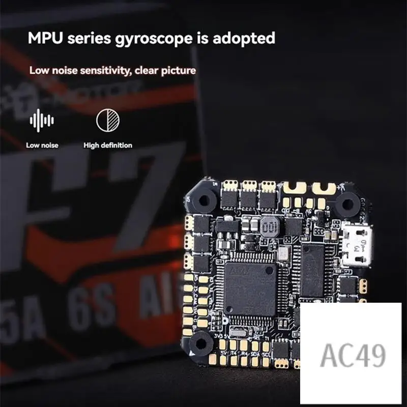 

C9-F7 35A AIO Flight Controller STM32F722 Onboard MPU6500 Gyroscope 25.5X25.5Mm BLHELIS 3-6S Forrc FPV Racing Drone