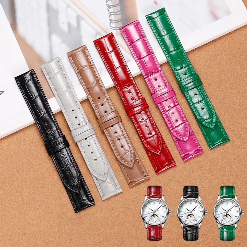 

Stylish Bamboo Knot Pattern Leather Strap Universal Genuine Leather watch band