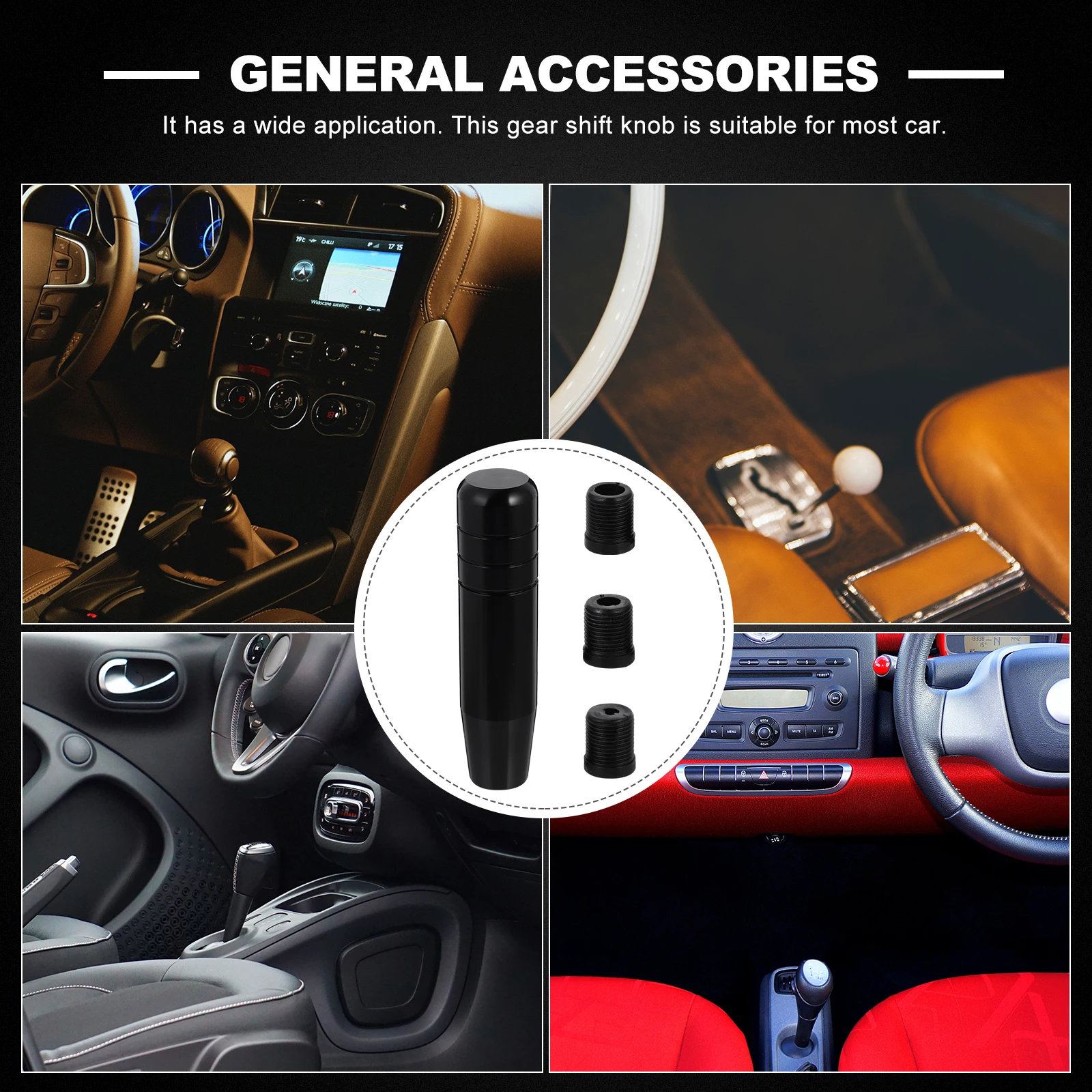 

Aluminum Alloy Knob Durable Car Modified Head Stick Knob Lollipop Gear Oxidation Process Long Lasting Use