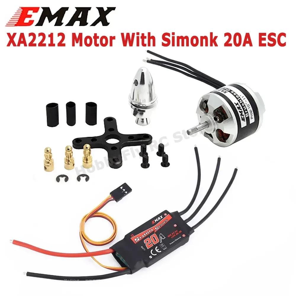 

EMAX XA2212 KV820 / KV980 / KV1400 Brushless Motor With Emax Simonk 20A ESC 1045 props for F450 F550 RC Quadcopter