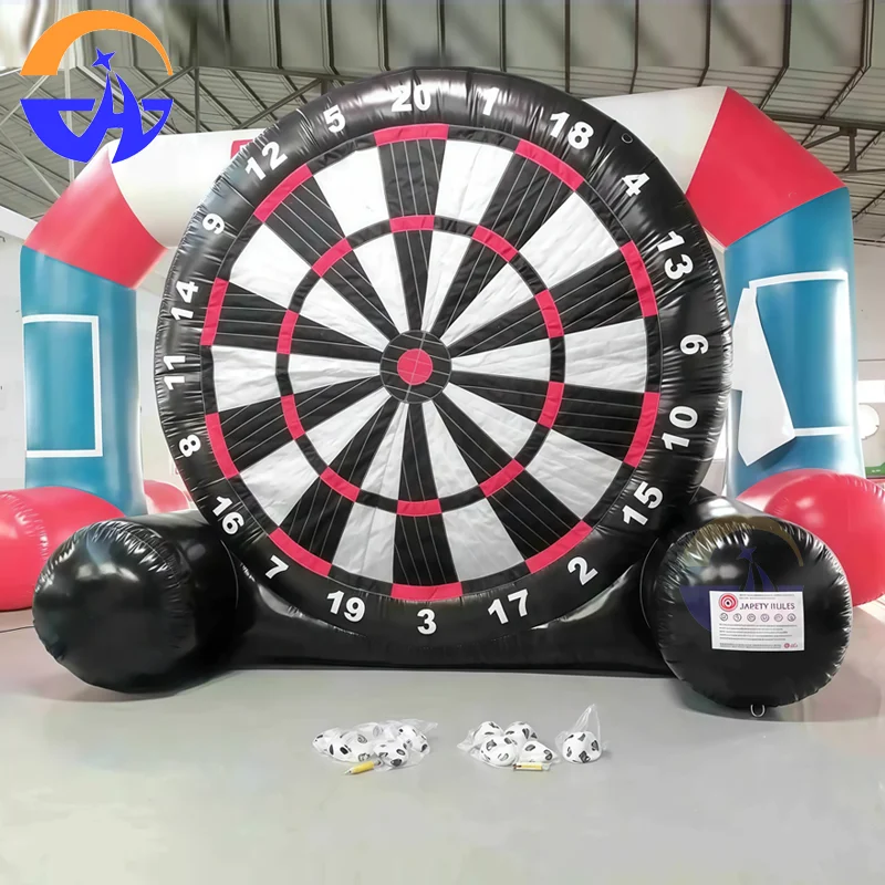 Inflatable Soccer Darts Board With Ball Oxford Inflatable Football Games Outdoor Human Dartboard Target Game For Kids Adults