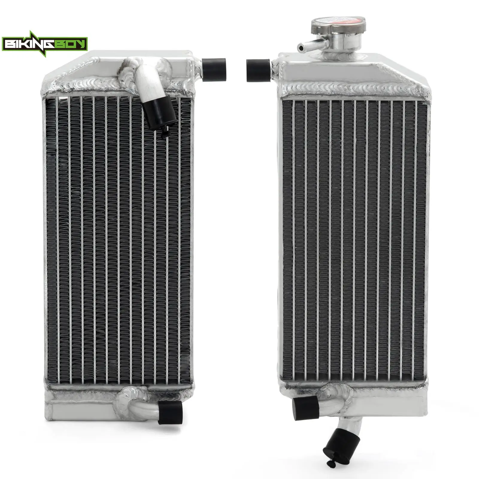 BIKINGBOY Engine Cooling Radiator For RM125 96 97 98 99 00 01 02 03 04 05 06 07 08 RM250 89-92 91 2001-2008 RMX 250 89 90 Cooler