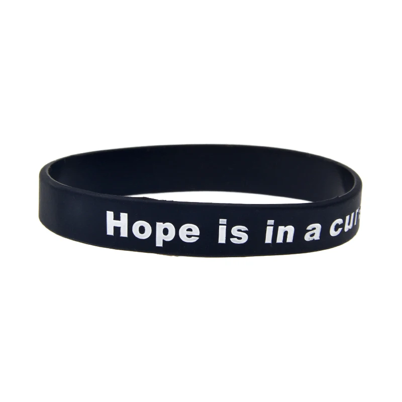 1 Stück/4 Stück Diabetes-Aufklärungs-Silikonarmband „Hoffnung ist in der Heilung“ – Detail 3