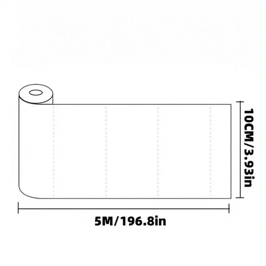 1Roll 10cmx5m Metal Brushed Waterproof  Skirting Line Sticker - Self-Adhesive PVC Wall Trim for Door & Window Frames- Easy to I