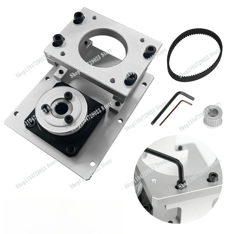 Hollow rotating platform 57 Stepping servo motor gear reducer Universal heavy-duty turntable Electric indexing disc