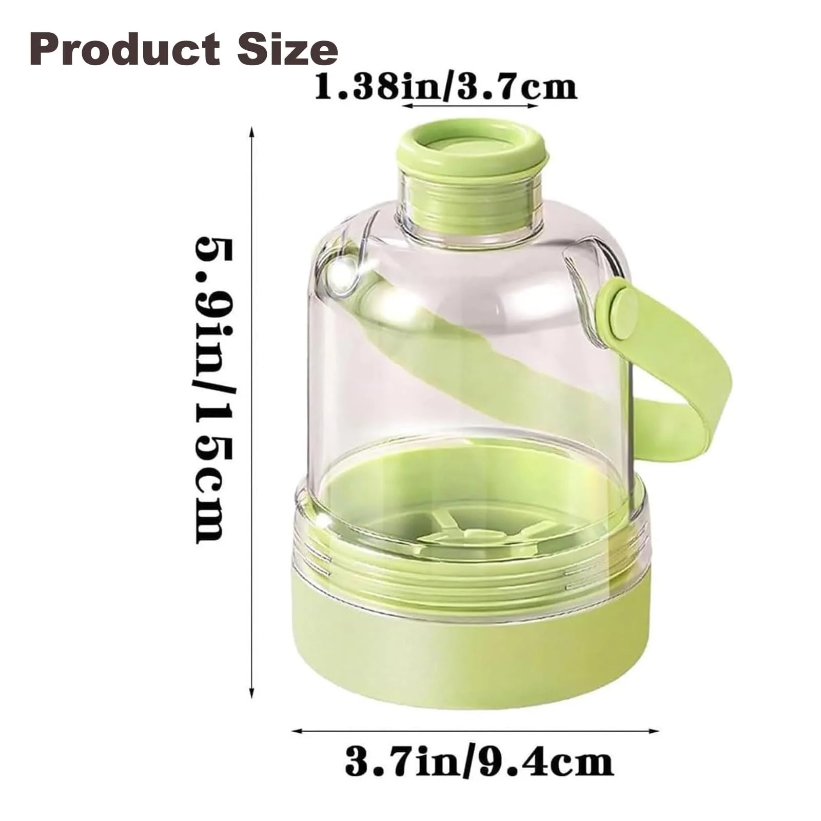 Picture 3: Transparent Water Bottle Ice Maker with Ice Tray, 2-in-1 Iced Cube Bottle, Portable Silicone Cube Cup, Easy Press to Release Tra