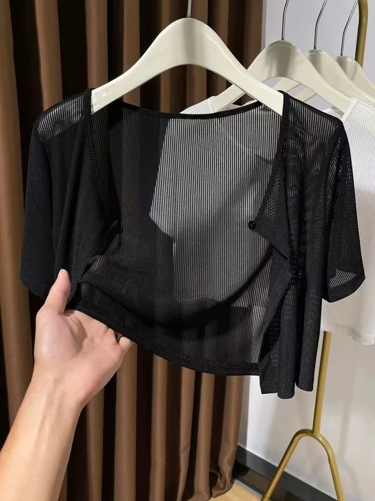 

Летний кружевной ор Кардиган, женский универсальный верхняя одежда Me awl Svel, солнцезащитная одежда с ремешками, платье