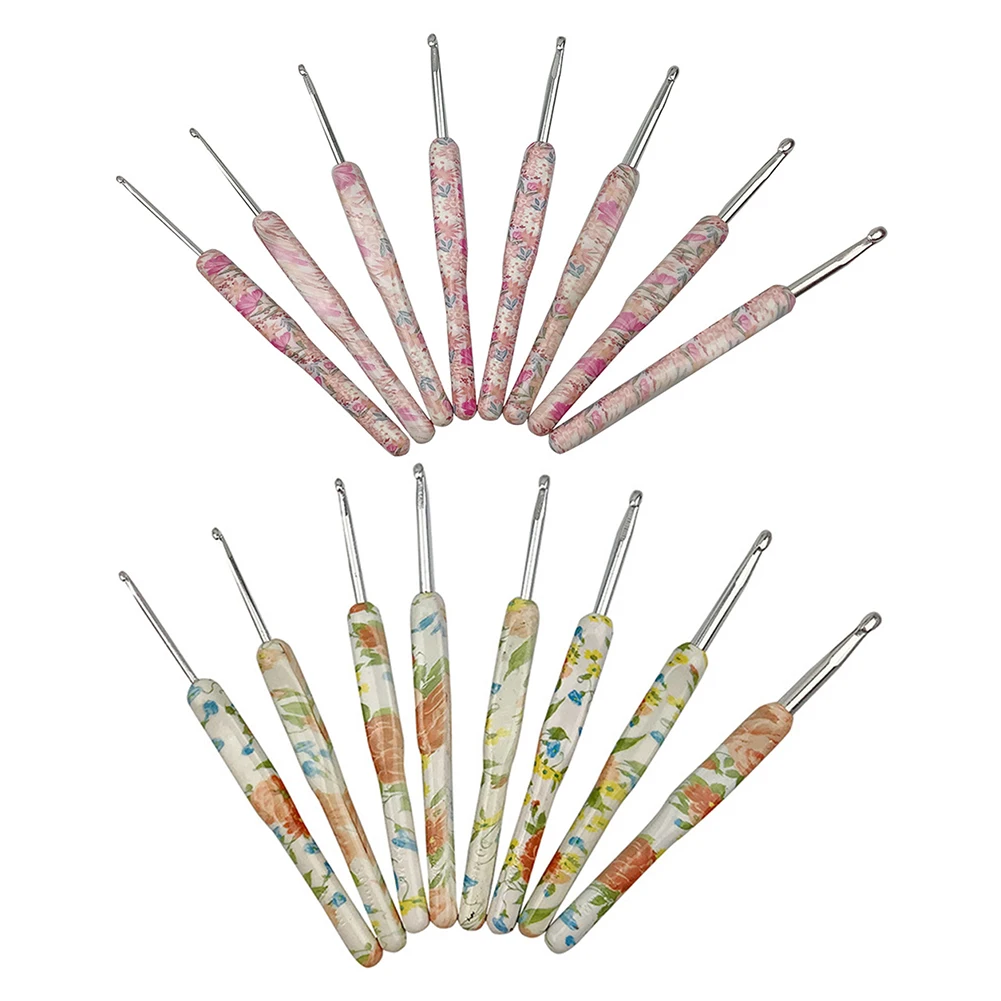 8Pcs Crochet Needle Set Aluminum Knitting Needles Kit DIY Yarn Craft Knitting Needles Ergonomic Sweater Weave Sewing Tool