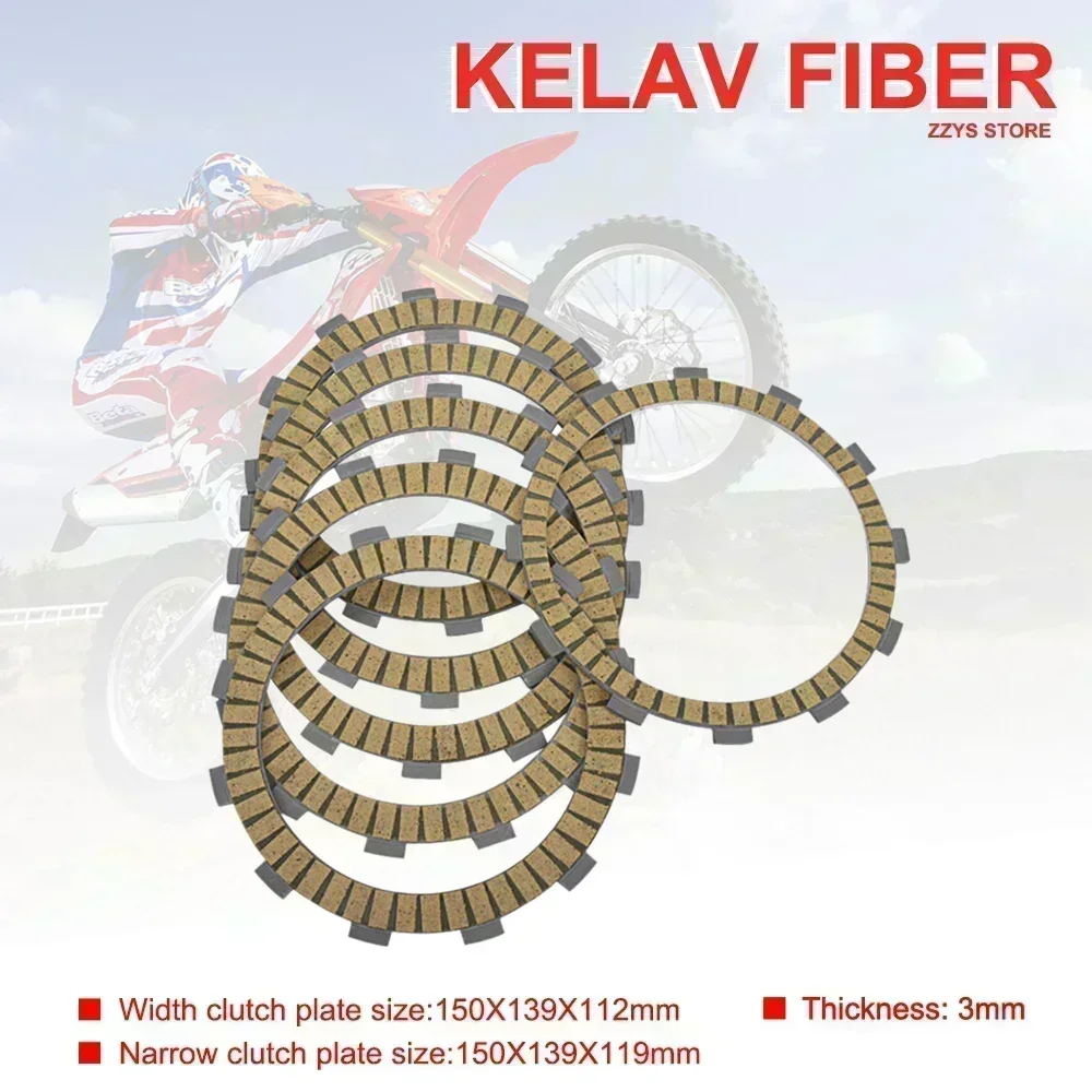 

Motorcycle Accessories Kelaf Fiber Friction Clutch Plate For Suzuki DRZ400 DR-Z400 00-06 DRZ400SM DR-Z400SM 2005-09 DRZ DR-Z 400