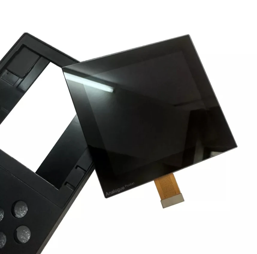 Imagem -02 - Lcd Galss Screen Panel para Analógico Pocket Console Black Game Console Peças de Reposição Acessórios de Reparação Novo