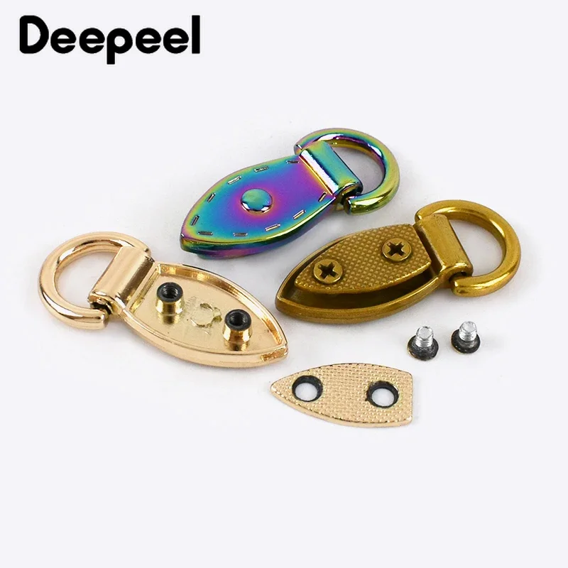 4Pcs 9/10mm Metal Side Clip Hook Buckles for Bags Chain Connector Handle Buckle Ring Clasp DIY Leather Craft Sewing Accessory