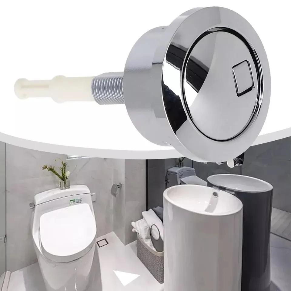 Water Tank Drain Button Dual Flush Cistern Push Button for Geberit Chrome