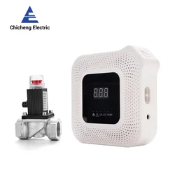 Sensor de gás hd8200, detector de gás natural e monóxido de carbono, detector de gás 2 em 1, válvula solenóide de gás dn15/dn20, casa, hotel, viagem rv