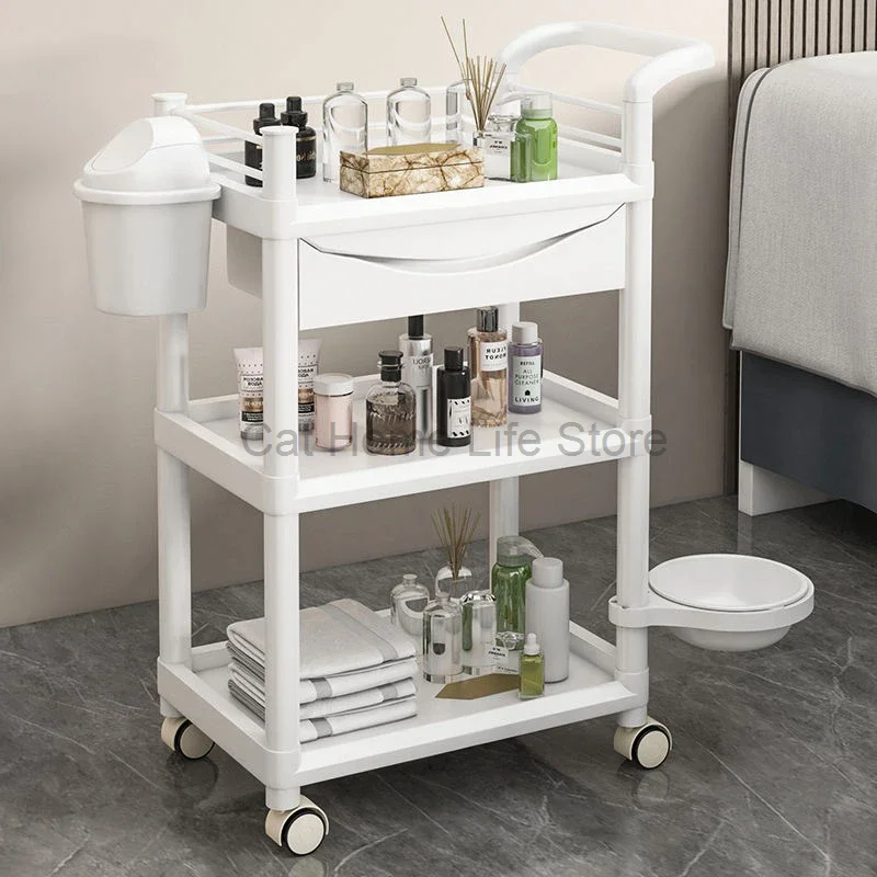 

Italian Style Originality Trolley Simplicity Multifunctional Modern Trolley Luxury Storable Furniture Spingere Un Carrello HBSC