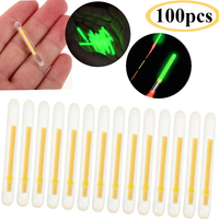 100pcs Outdoor Fishing Fluorescent Rod Firefly Fluorescent Rod Light Fishing Floating Light Dark Luminous Stick Fishing Accessor