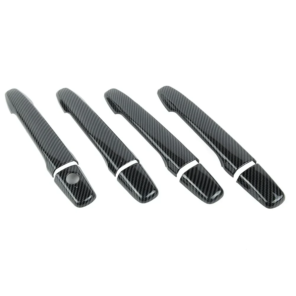 Modern Carbon Fiber Design Door Handle Cover for Mitsubishi Lancer EX lution X Effortless Installation ABS Construction