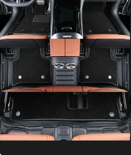 

High quality rugs, Custom special car floor mats for Mitsubishi Outlander 2026-2022 7 seats waterproof double layers carpets