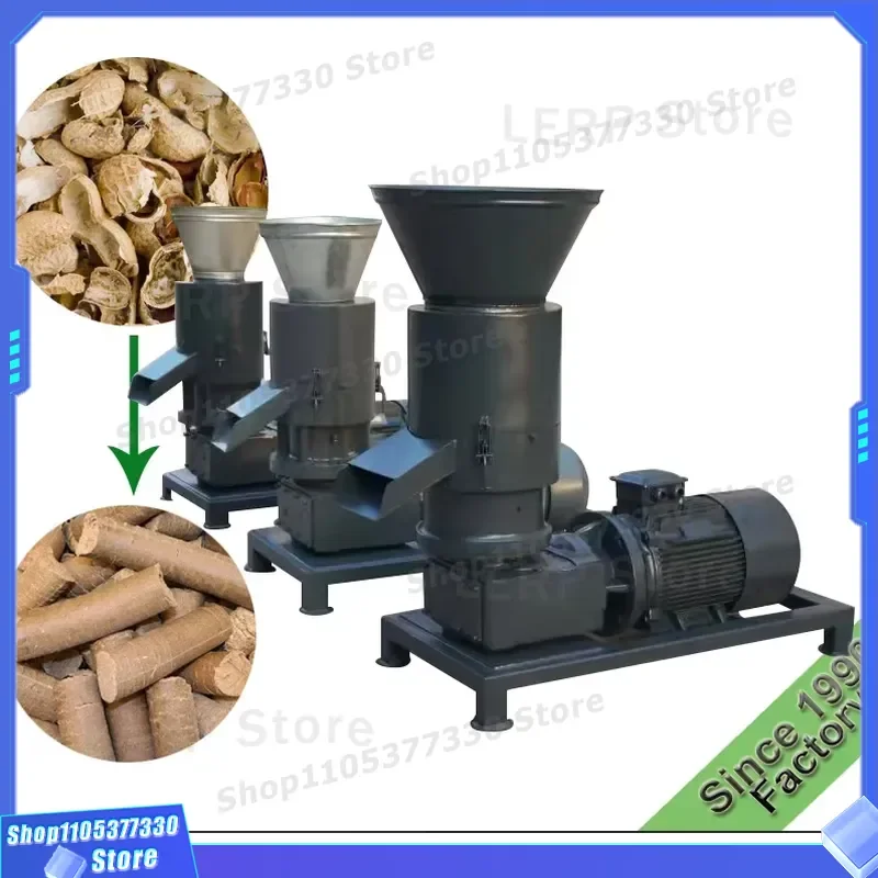Industrial Wood Chip Briquetting Machine Biomass Particle Processing Equipment for Sawdust Pellet Making High Efficiency