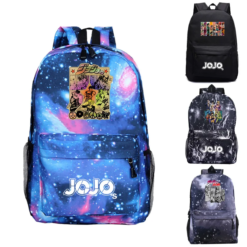 

Jojo Bizarre Adventure Bacpack Students School Backpack Boys Girls back to School Bag gifts Teens travel mochila backpack