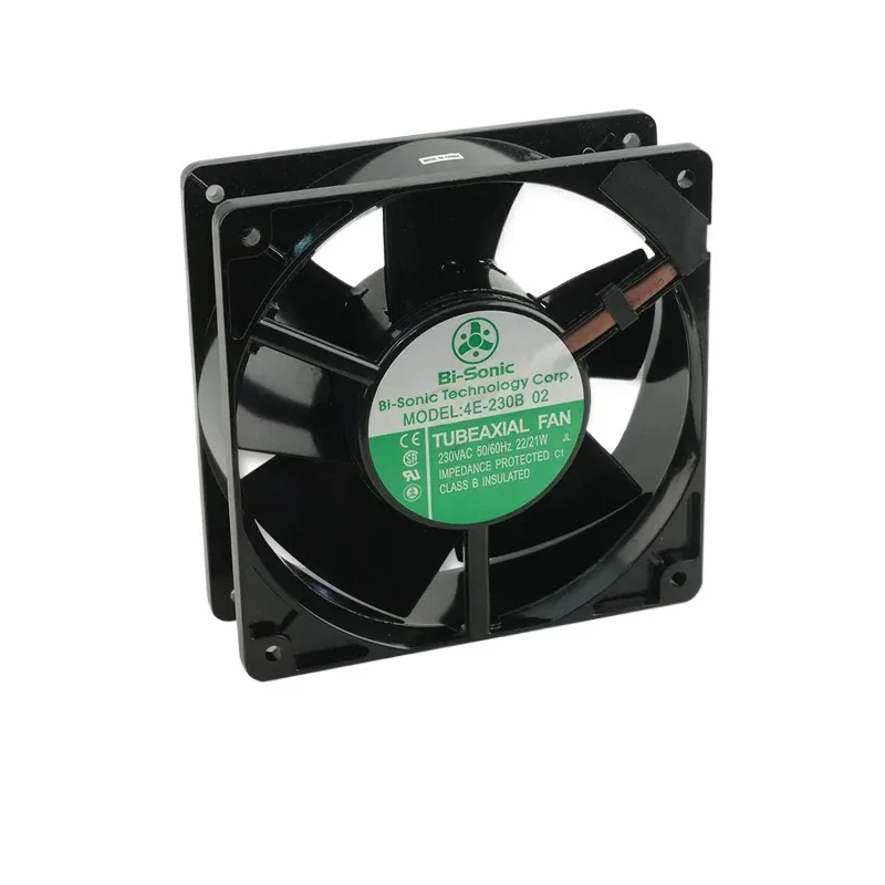 

4E-230B 02 230VAC 22/21W Full Metal High Temperature Moisture Resistant 12038 AC 220V Axial Fan NEW