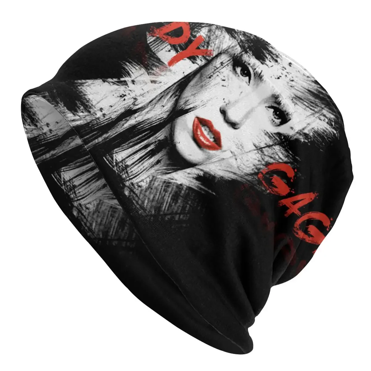 Lady Gaga Beanies Pullover Cap Comfortable , Adult Men's Woman Knit Hat