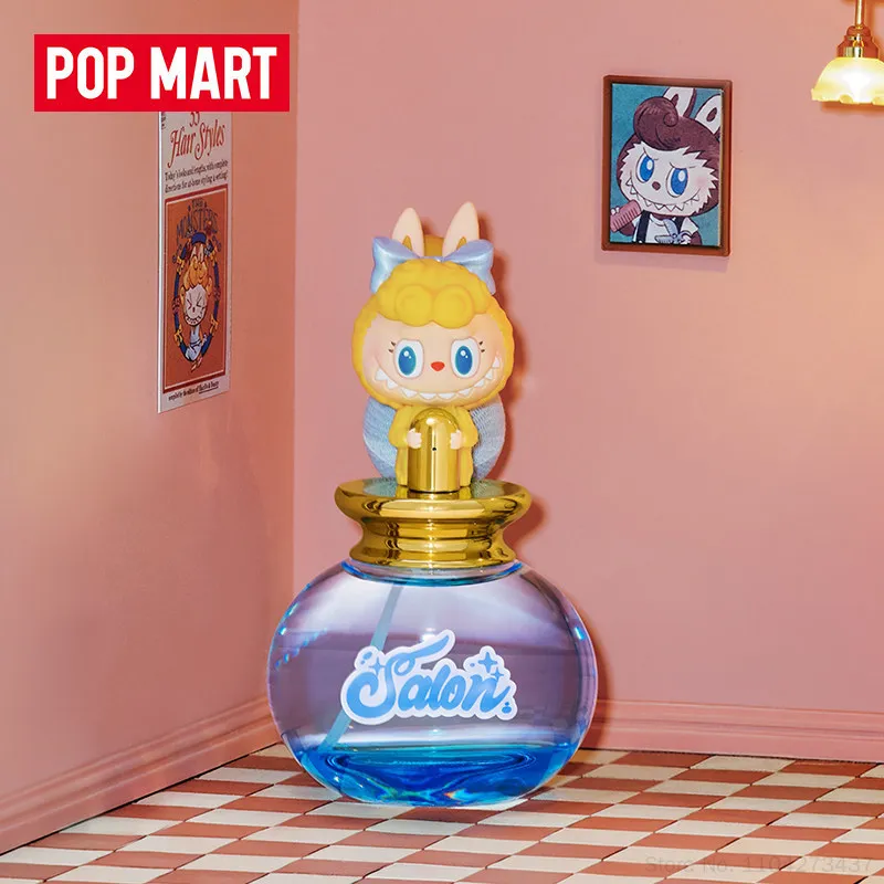 POP MART The Monsters Labubu Hair Salon Series Fragrance Spray Cute Blind Box Collectible Cartoon Anime Figure Toy Ornament Gift