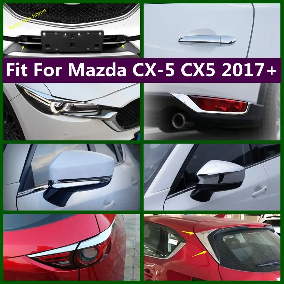 

Head Light Fog Lamp Strips Door Handle Bowl Rearview Mirror Decoration Cover Trim For Mazda CX-5 CX5 2017 - 2021 Car Accessories