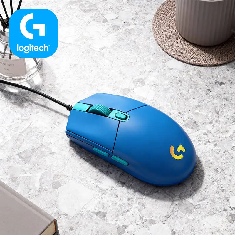 Logitech G203 Prodigy Wired Gaming Mouse 8000 DPI RGB Lighting 6 Buttons On-Board Memory 1000Hz Polling Lag-Free Tracking