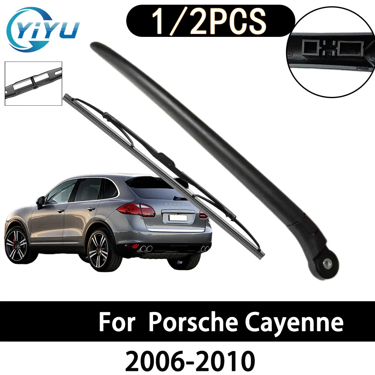 

1/2 шт. автомобильный рычаг заднего стеклоочистителя, щетка стеклоочистителя для Porsche Cayenne 2006-2010, автомобильные аксессуары, аксессуары