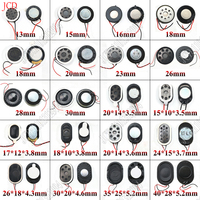 2PCS 13mm 15mm 16mm 18mm 18 20 23 26 28 30 MM Mini Speaker Round Runway Loudspeaker 8Ohm 0.5W For MP4 Toys Cellphone Small Audio