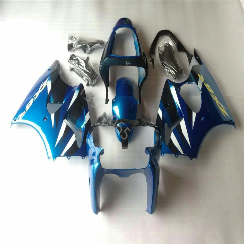 

Motorcycle Fairing fit for Kawasaki Ninja ZX-6R 00 01 02 ZX 6R 2000-2002 blue black fashion Injection fairing ZX-6R 00 - 02