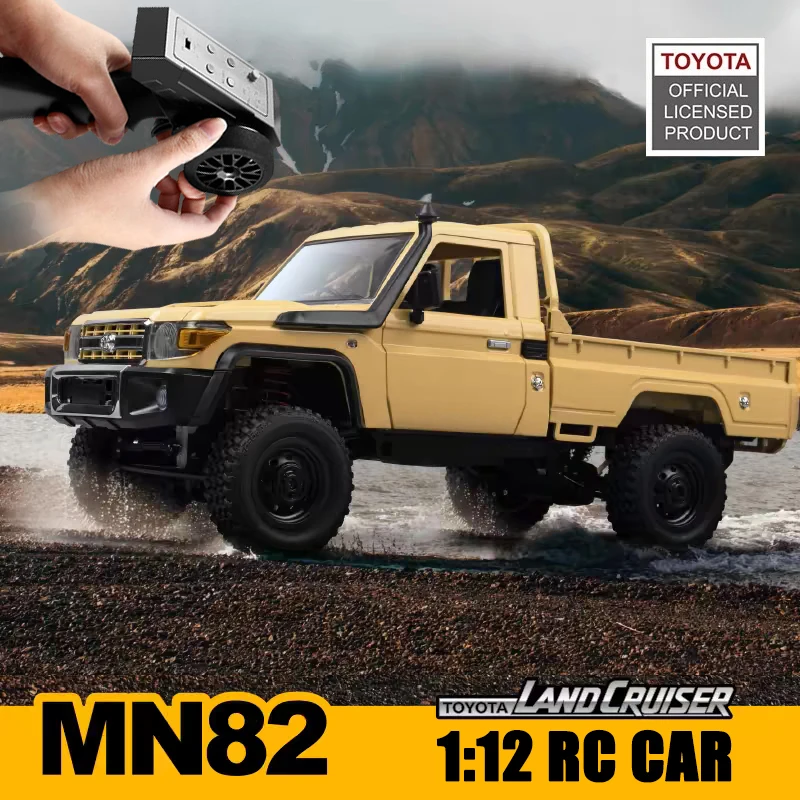 MN82 1:12 Retro Rc Car With LED Lights Full-scale Simulation LC79 Professional 4WD Remote Control Pickup RC Truck Model Toys