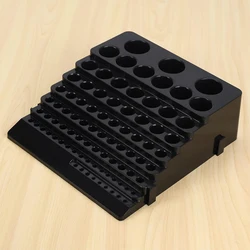 85 hole Tool Bit Holder storage box, Mandrel Drill Bench Tool Holes Screwdriver Bit Holder Drill Head Storage Case,Black