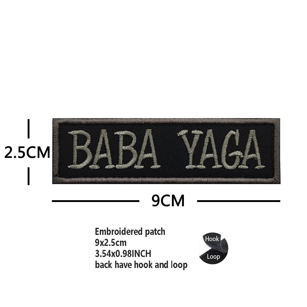 Hot Selling PVC Rubber Patch BABA YAGA John Wick Reeves Head Embroidered Cloth Backpack with Hook and Loop Patches for Clothing