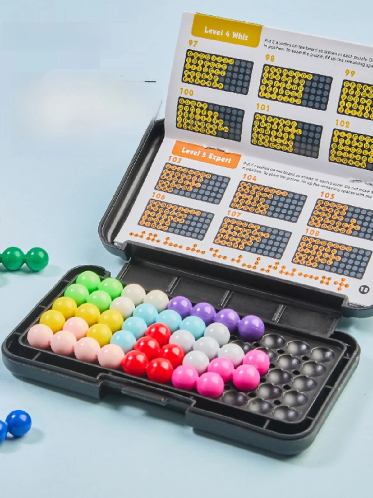 

Pyrd Puzzle Beads nt Toy for Children Training Logical Thinking Abili Eonal Toy Brain Teaser Maze Unlo