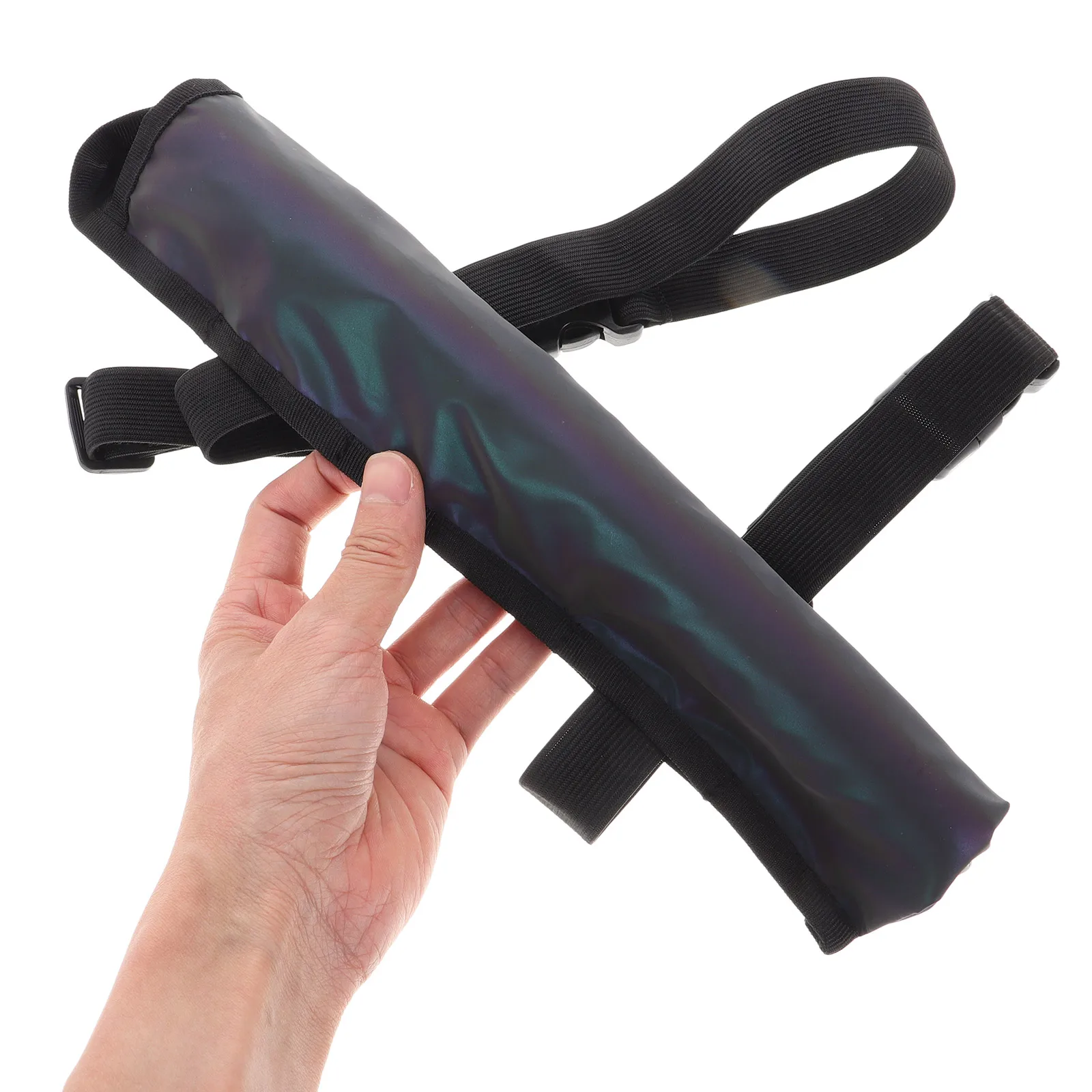 

Folding Hand Fans Reflective Colorful Bag Bags for Storage Car Black Cloth Miss
