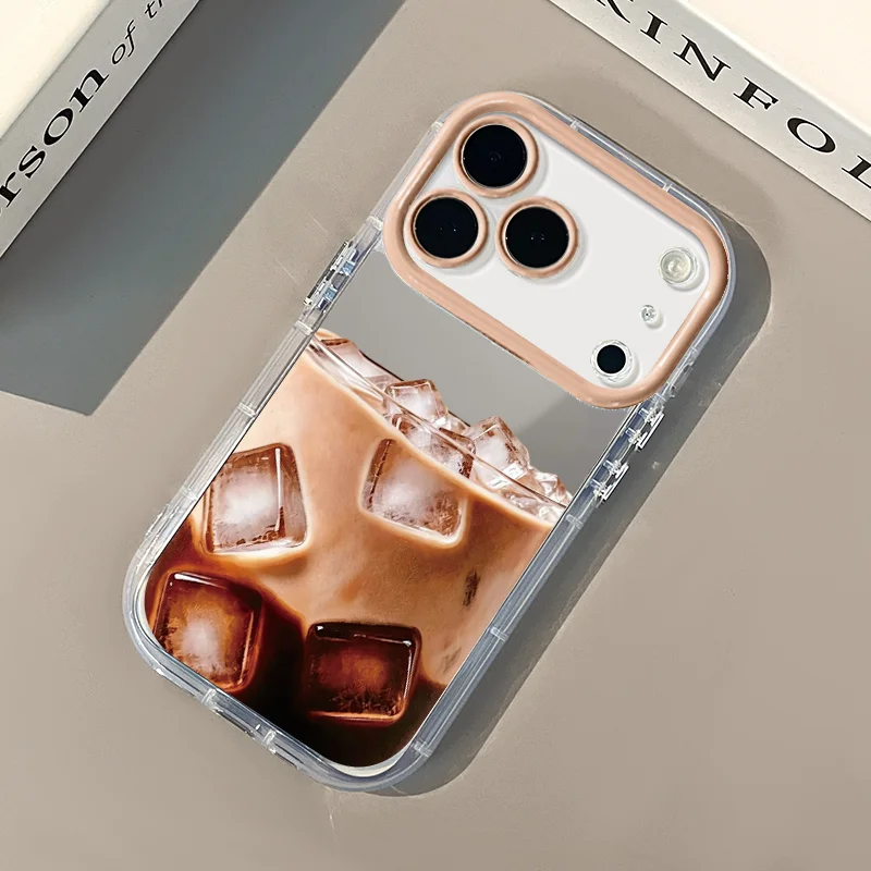 Coffee X - Fashion Iced Coffee Pattern Mirror Clear