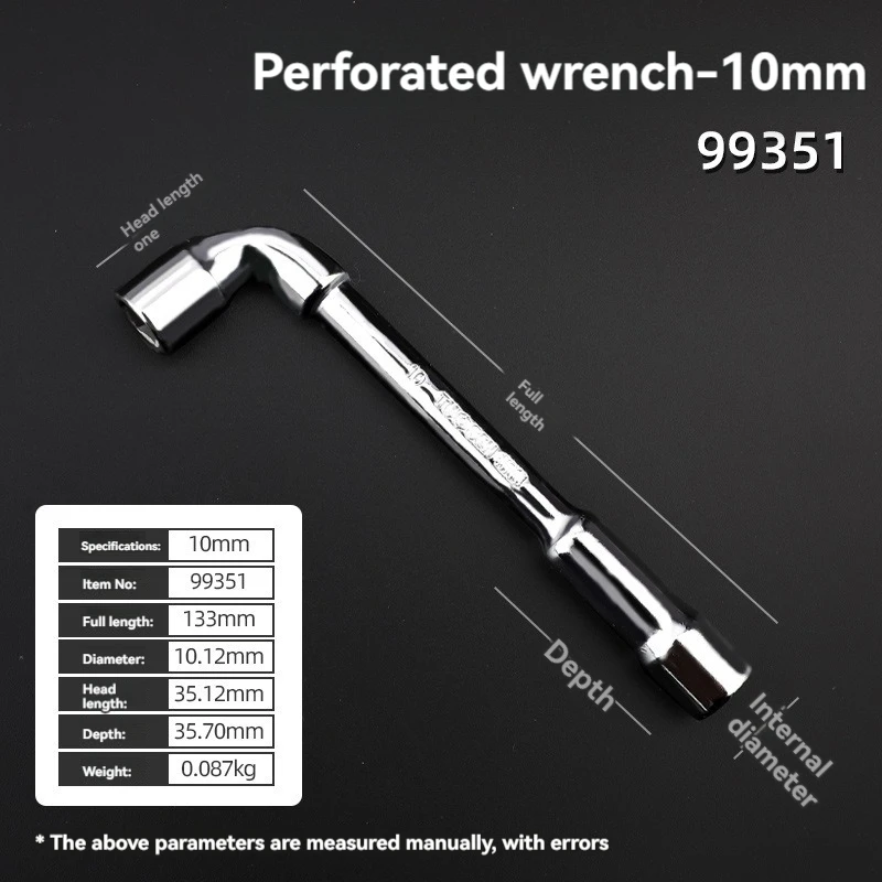 TUOSEN L Type Pijp Perforatie Elleboog Moersleutel Dubbele Kop Buitenste Hexagon Socket Mouw Spanner Verwijderen Fix Schroef Moer